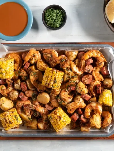 Camarones estilo Luisiana